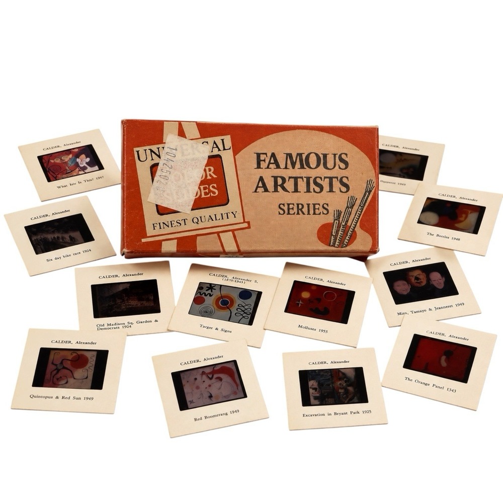 Vintage‎ Alexander Calder Universal Color Slide Famous Artists Series Set 20 Box